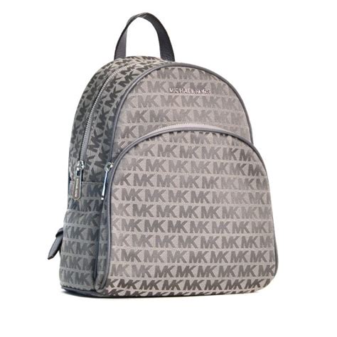 michael kors abbey pearl grey|MICHAEL Michael Kors Abbey Medium Signature Backpack.